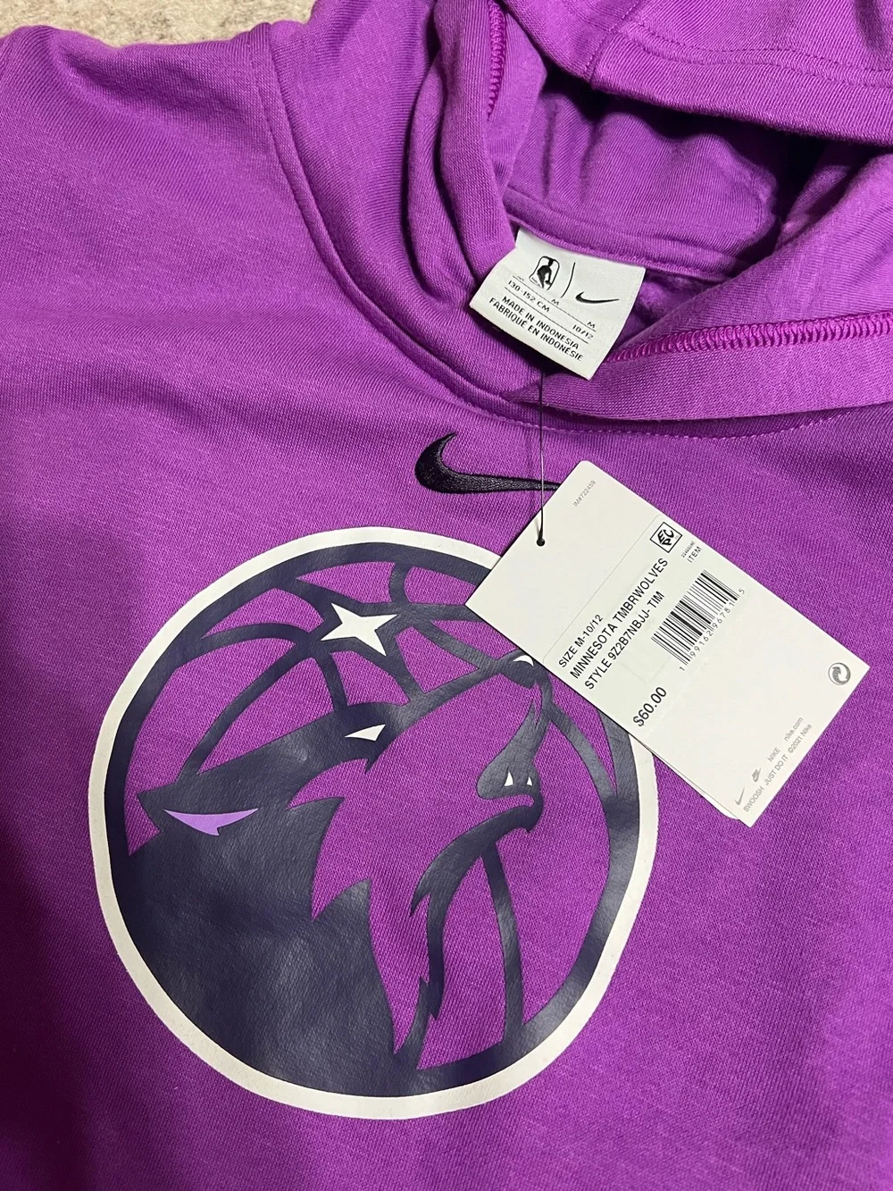 Nike Minnesota Timberwolves City Edition fleece hoodie NBA